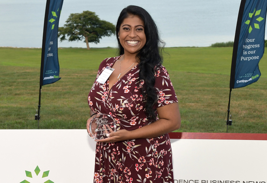 Dr. Hewamudalige named a “40 Under Forty” awardee by Providence Business News