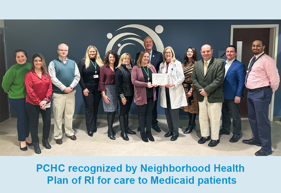 PCHC recognized by Neighborhood Health Plan of RI for care to Medicaid patients